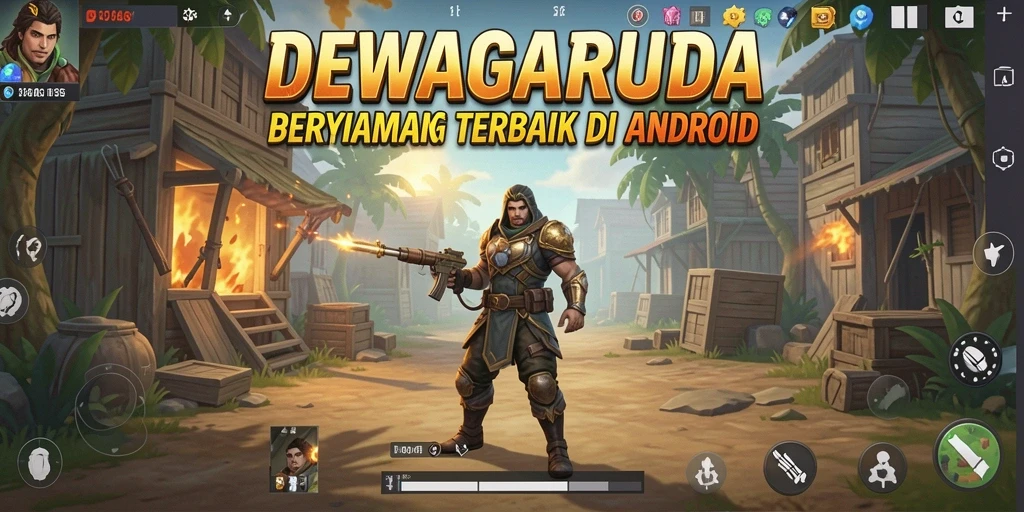 Tampilan gameplay seru dan intens di DEWAGARUDA.