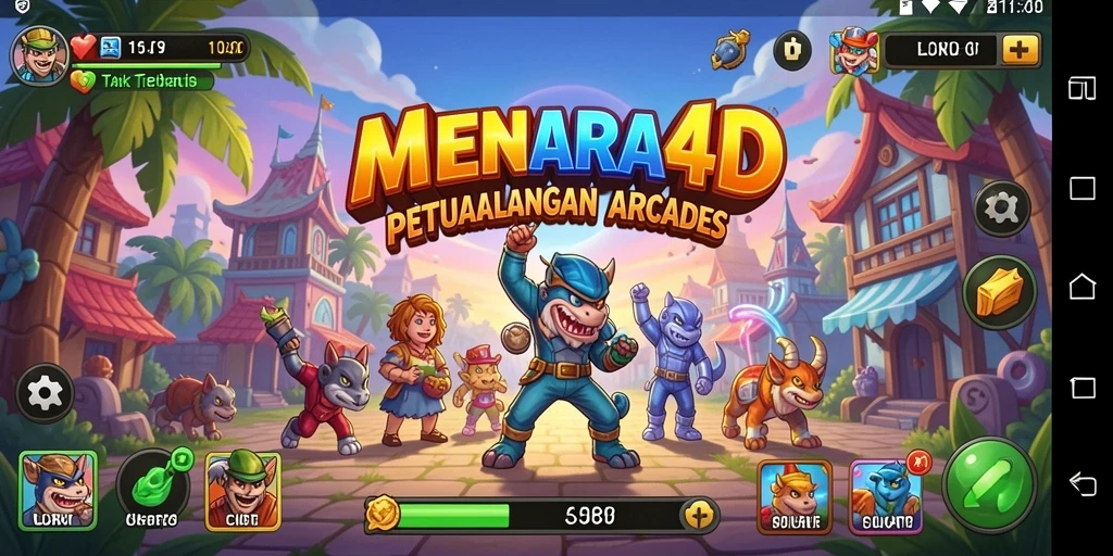 Screenshot MENARA4D menampilkan gameplay penuh aksi dan petualangan.