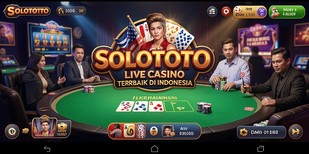 Tangkapan layar aktivitas permainan Live Casino di SOLOTOTO.