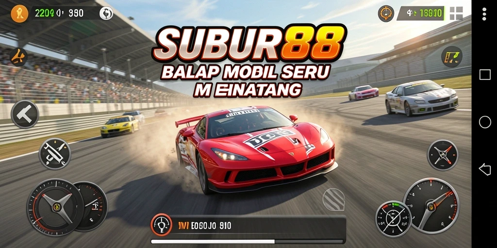 Screenshot SUBUR88 menampilkan aksi balapan menegangkan dan grafis yang memukau.