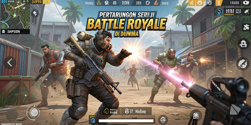 Tampilan gameplay menarik dari SVIPSIDN dalam pertempuran Battle Royale.